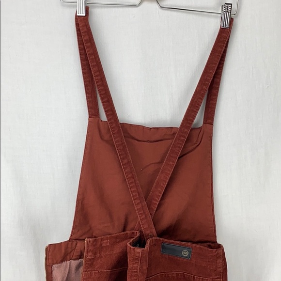 New AG Paneled Isabelle Overall for Anthropologie large Rust Autumn fall pumpkin - Picture 10 of 10